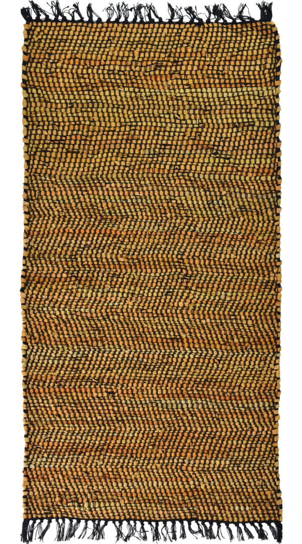 Carpet Strom DM - Leather Solid Rug Mustard