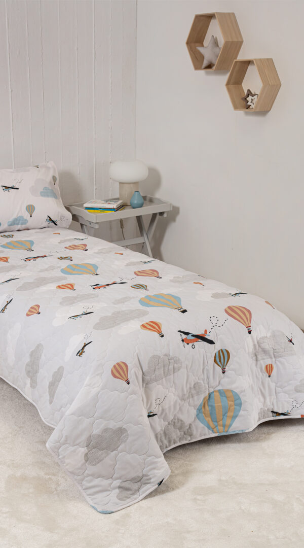 Carpet Strom DM - Naf Naf Ballons 355 - Grey Κουβερλί