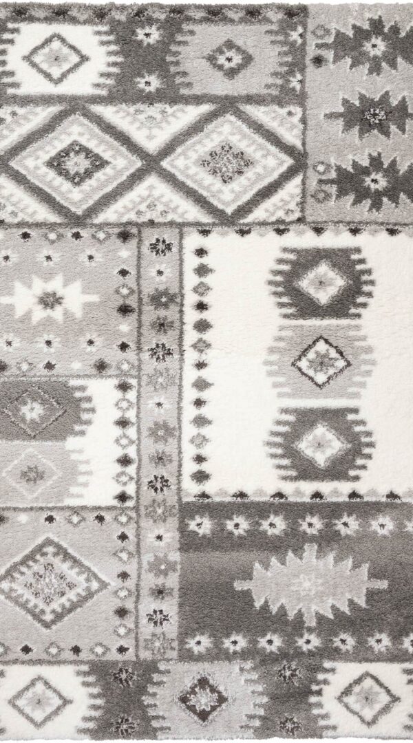 Carpet Strom DM - Soft Shaggy R299B L. Grey White