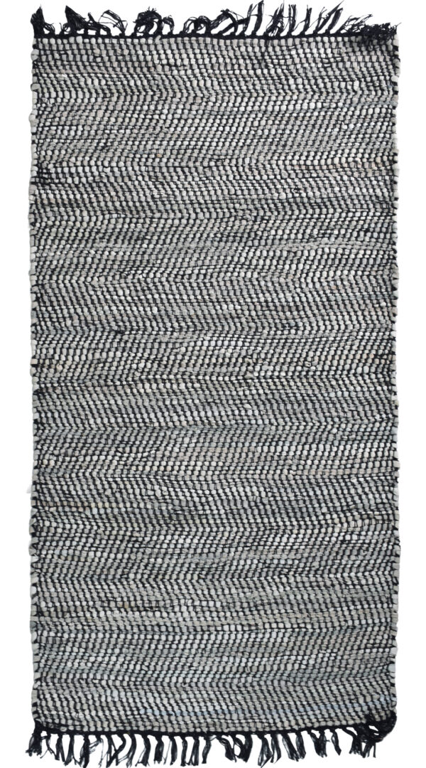 Carpet Strom DM - Leather Solid Rug Dark Grey
