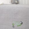 Carpet Strom DM - Naf Naf Little Zoo 301 - White βρεφική πικέ κουβέρτα