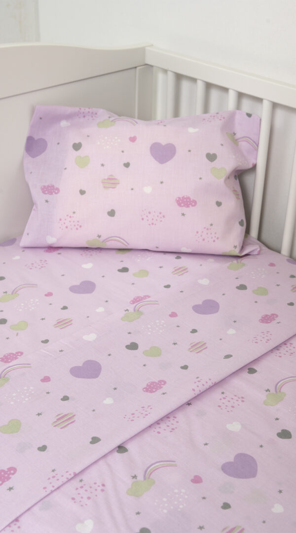 Carpet Strom DM - Naf Naf Little Hearts 302 - Lila Σεντόνια σετ
