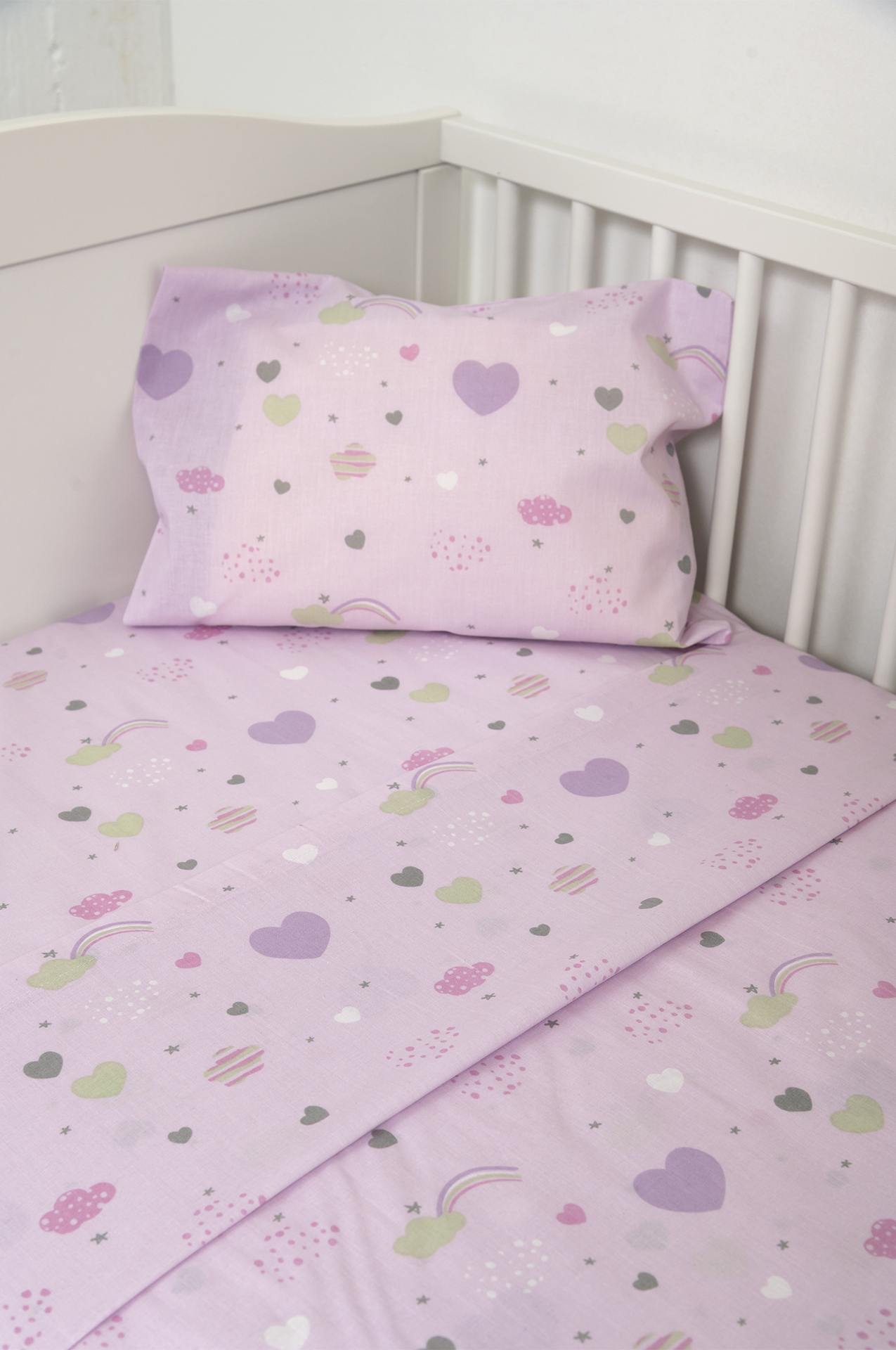 Carpet Strom DM - Naf Naf Little Hearts 302 - Lila Σεντόνια σετ