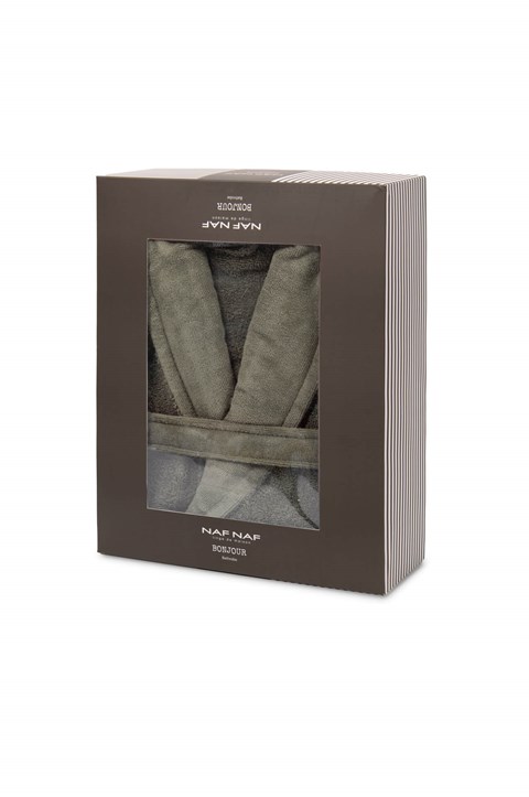 naf naf bonjour bathrobes olive green normal