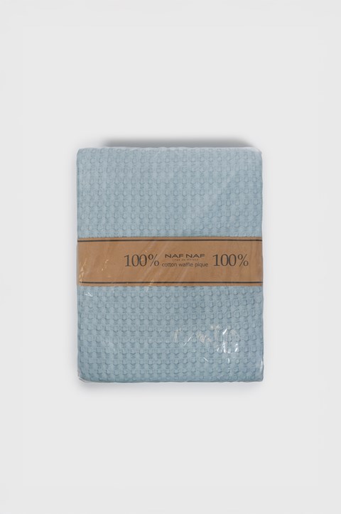 Κουβέρτα ΠΙΚΕ NAF NAF Cotton Waffle Pique Angel Blue - Image 5