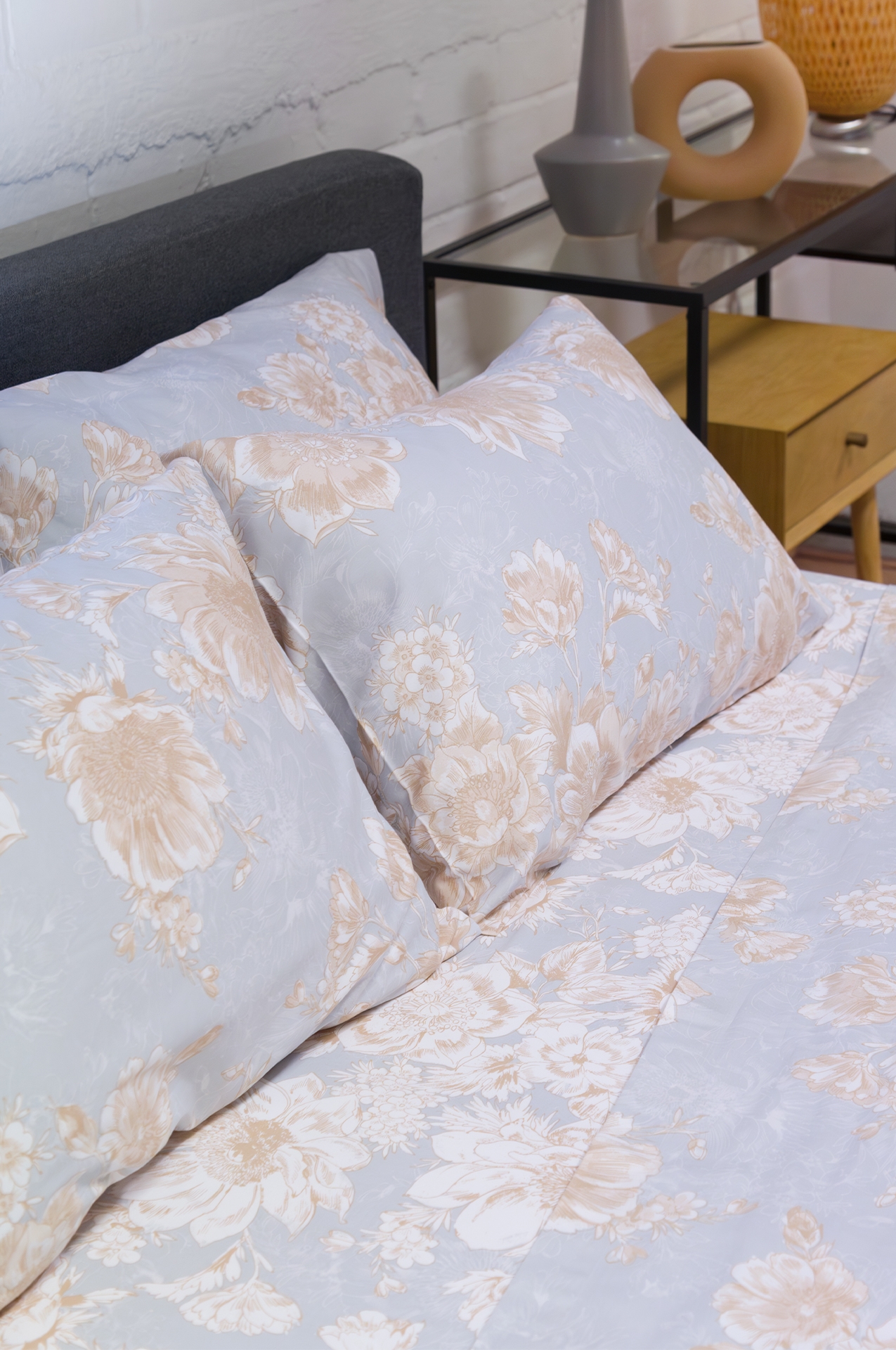 Carpet Strom DM - Σετ Σεντόνι Diamond 253 Pearl Sky